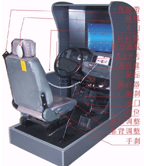 豪華新型汽車駕駛模擬器